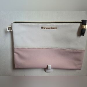 Victoria's Secret Pink and White Wristlet with Minimalist Design